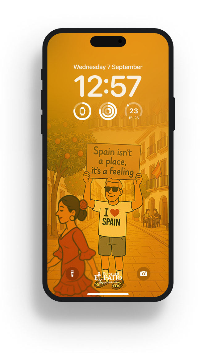 SPAIN ISN'T A PLACE IT'S A FEELING WALLPAPER