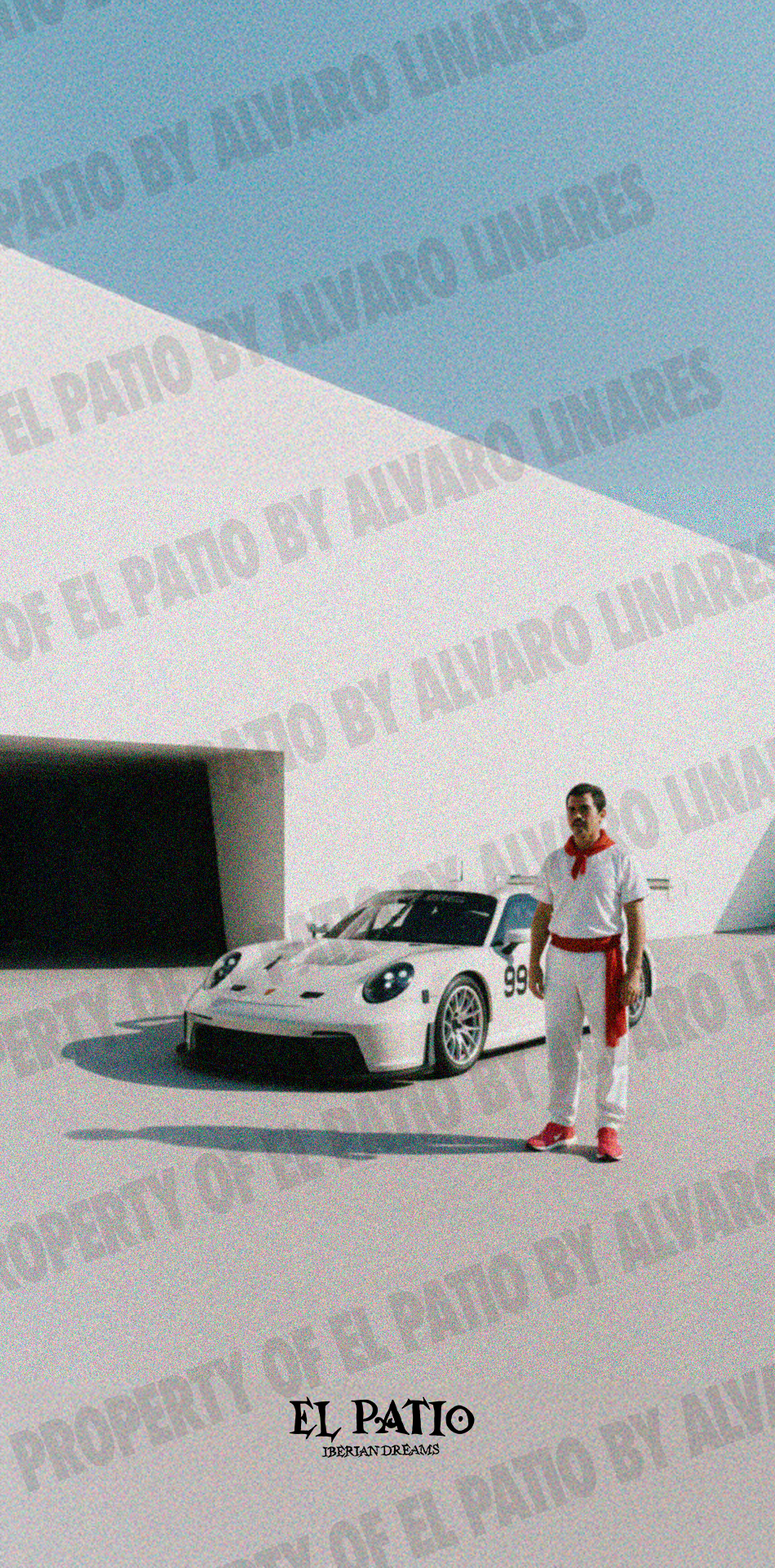 SAN FERMIN - ALL WHITE WALLPAPER
