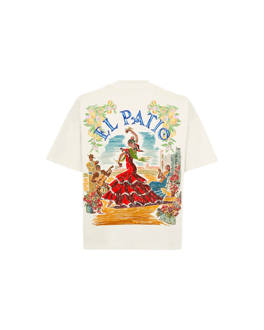 LA CAMISETA: FLAMENCA (Corte Oversize Relajado)