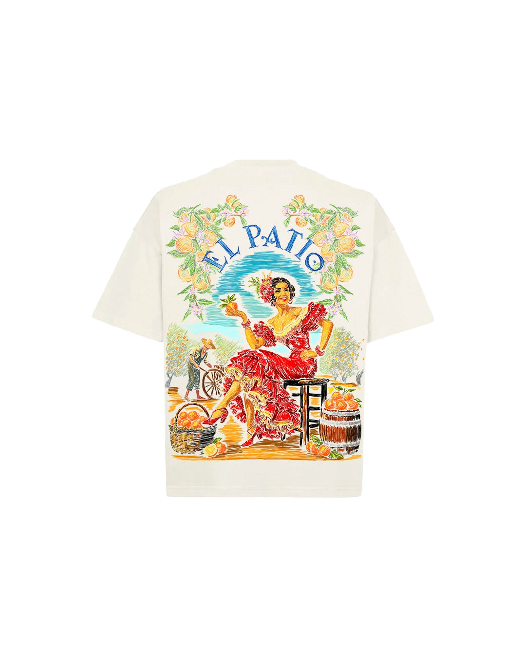 LA CAMISETA: NARANJAS (Corte Oversize Relajado)