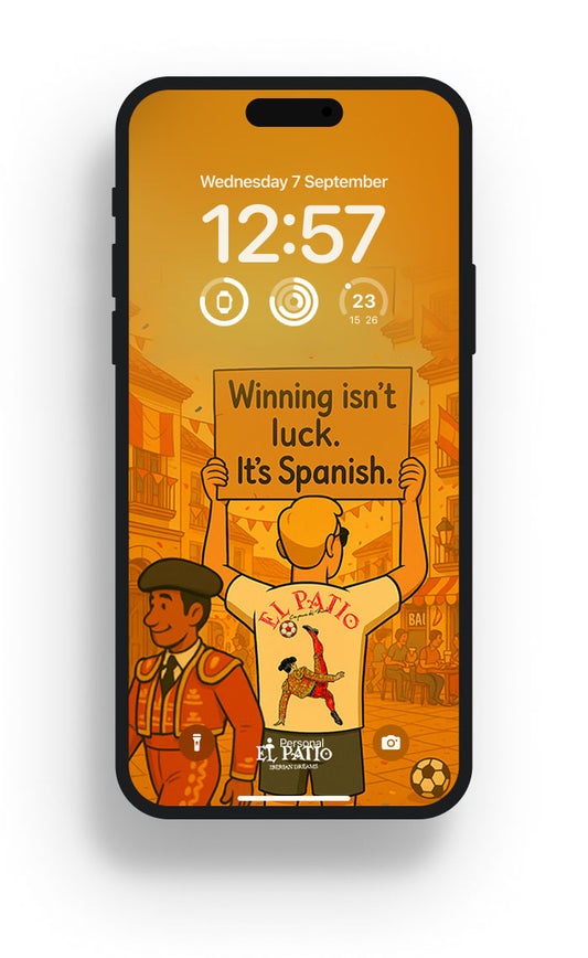 WINNING ISN'T LUCK, IT'S SPANISH WALLPAPER