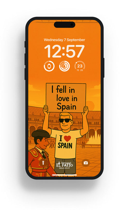 I FELL IN LOVE IN SPAIN WALLPAPER 