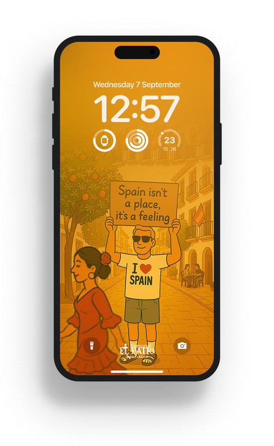 SPAIN ISN'T A PLACE IT'S A FEELING WALLPAPER
