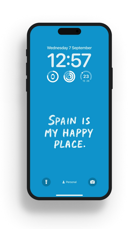 SPAIN IS MY HAPPY PLACE WALLPAPER
